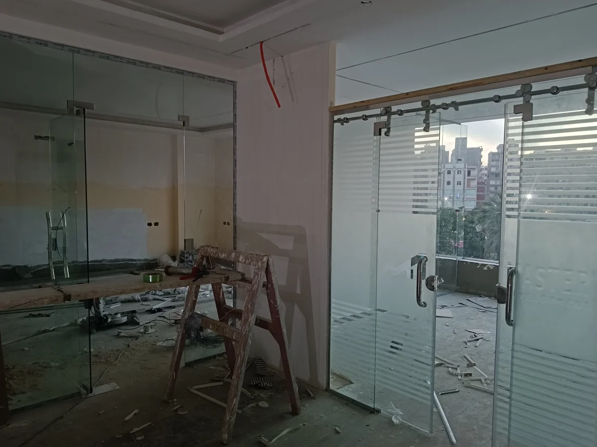 أبواب زجاج سيكوريت — عمل 2026/04/13 #389 في طامية